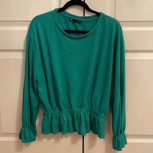 Zara Peplum Blouse